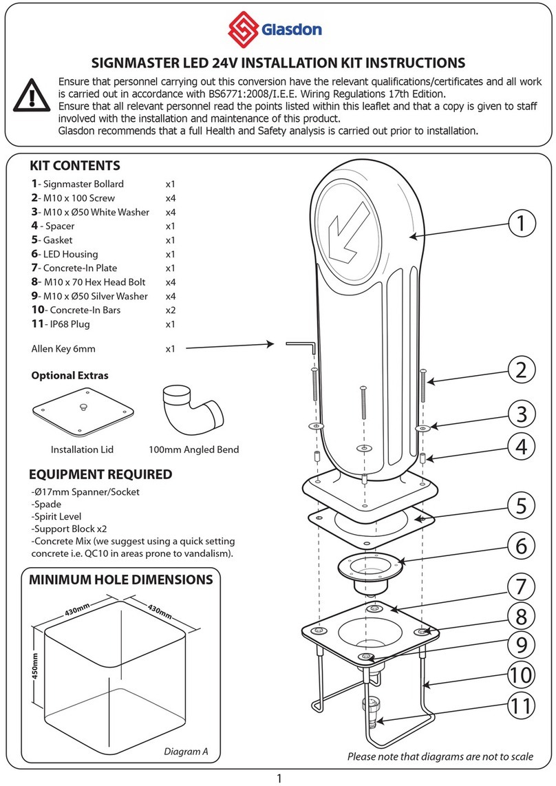 Glasdon SIGNMASTER LED instructions
