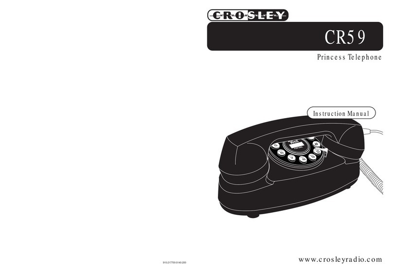 Crosley CR59 User manual