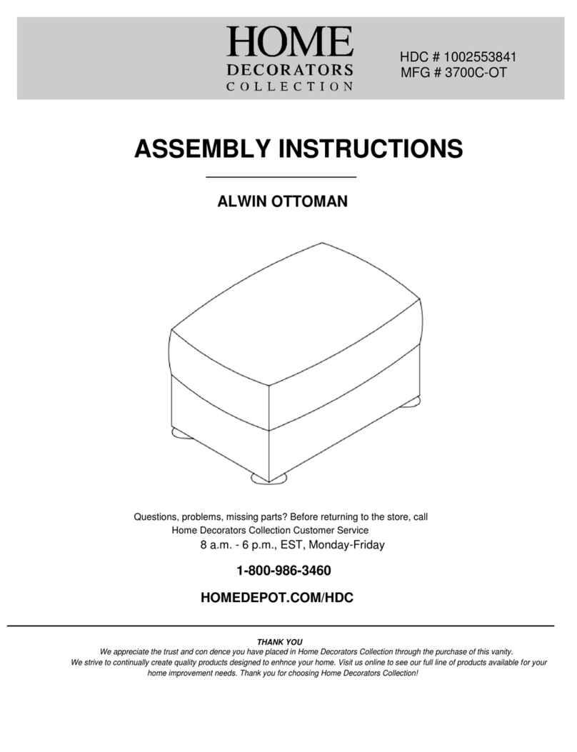 Home Decorators Collection 3700C-OT Assembly instructions