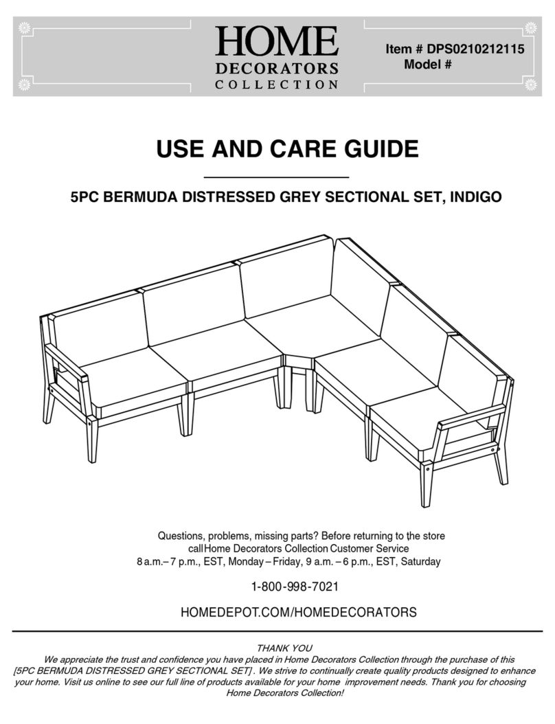 Home Decorators DPS0210212115 Use and care guide Home Decorators DPS0210212115 Use and care guide