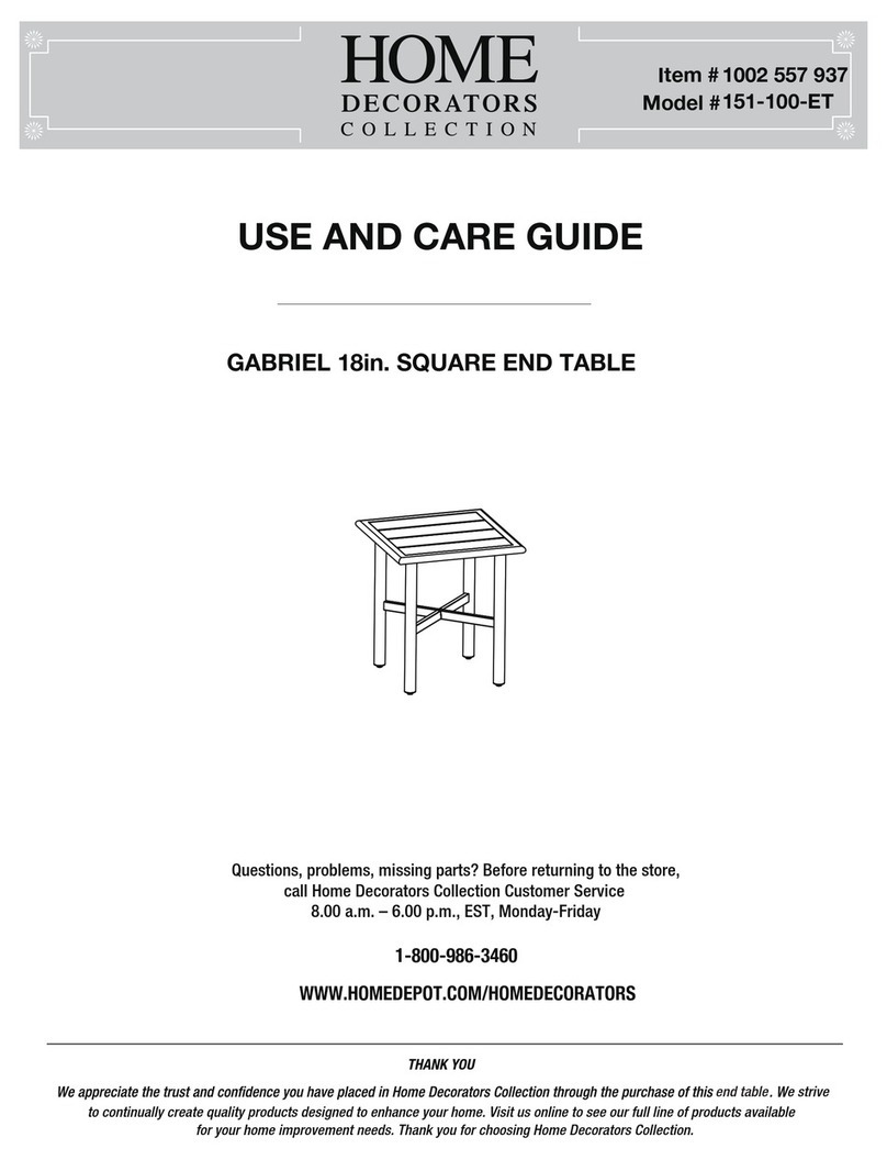 Home Decorators 151-100-ET Use and care guide