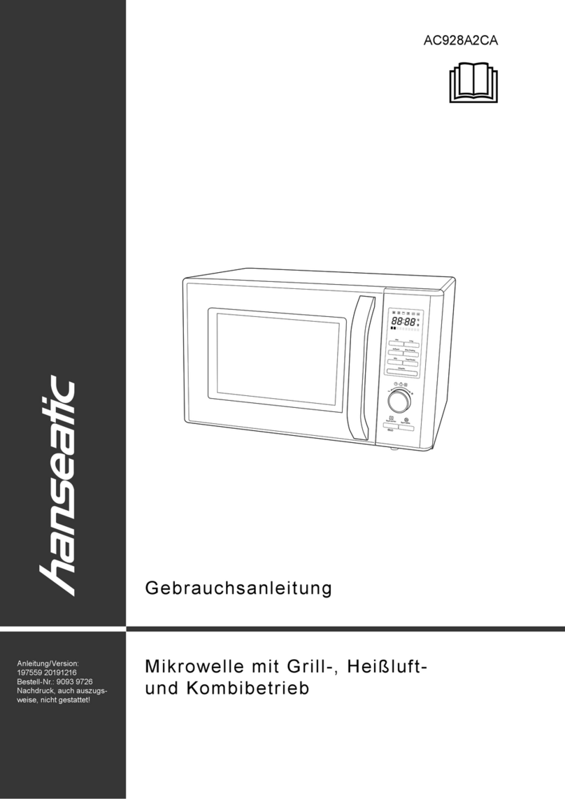 Hanseatic AC928A2CA user manual