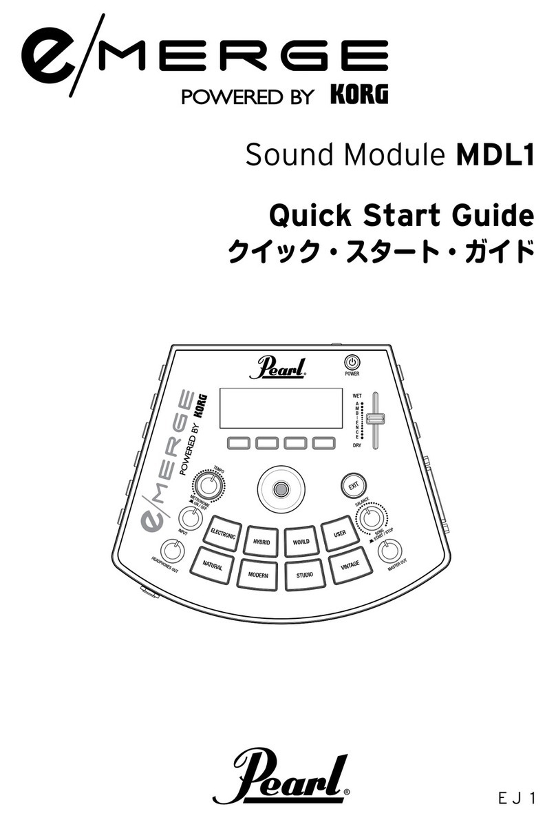Korg Pearl e/MERG MDL1 User manual