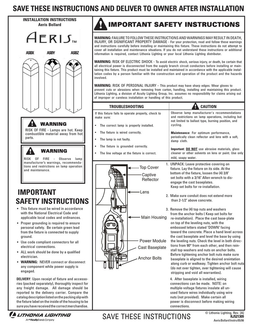 Lithonia Lighting Aeris ASBX installation instructions