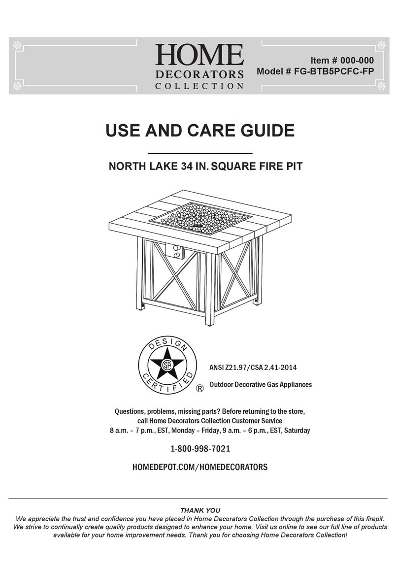 Home Decorators Collection FG-BTB5PCFC-FP Use and care guide