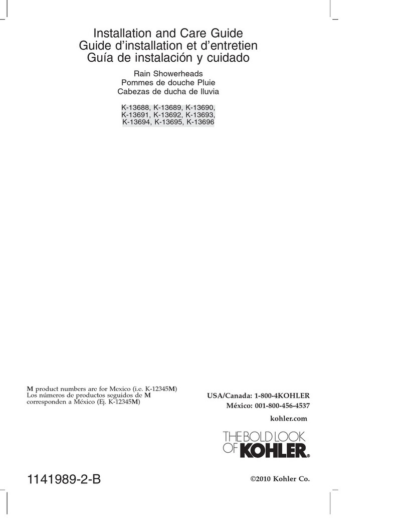 Kohler K-13689 Assembly instructions