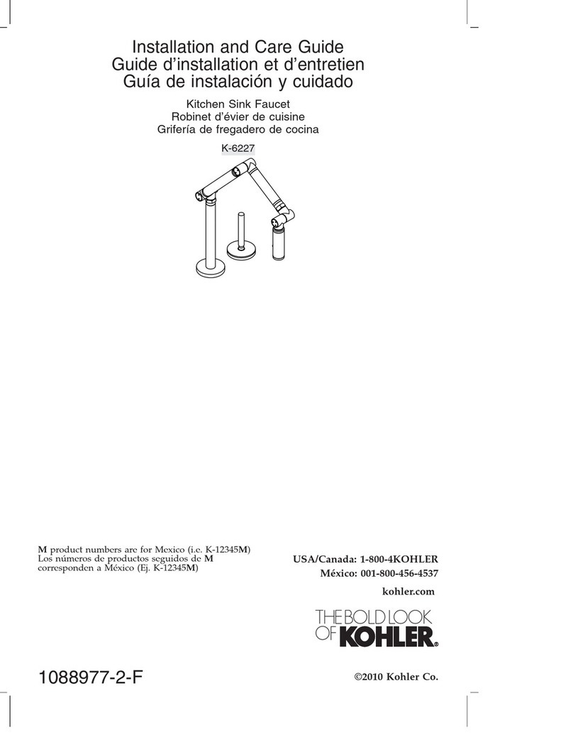 Kohler K-6227 Assembly instructions