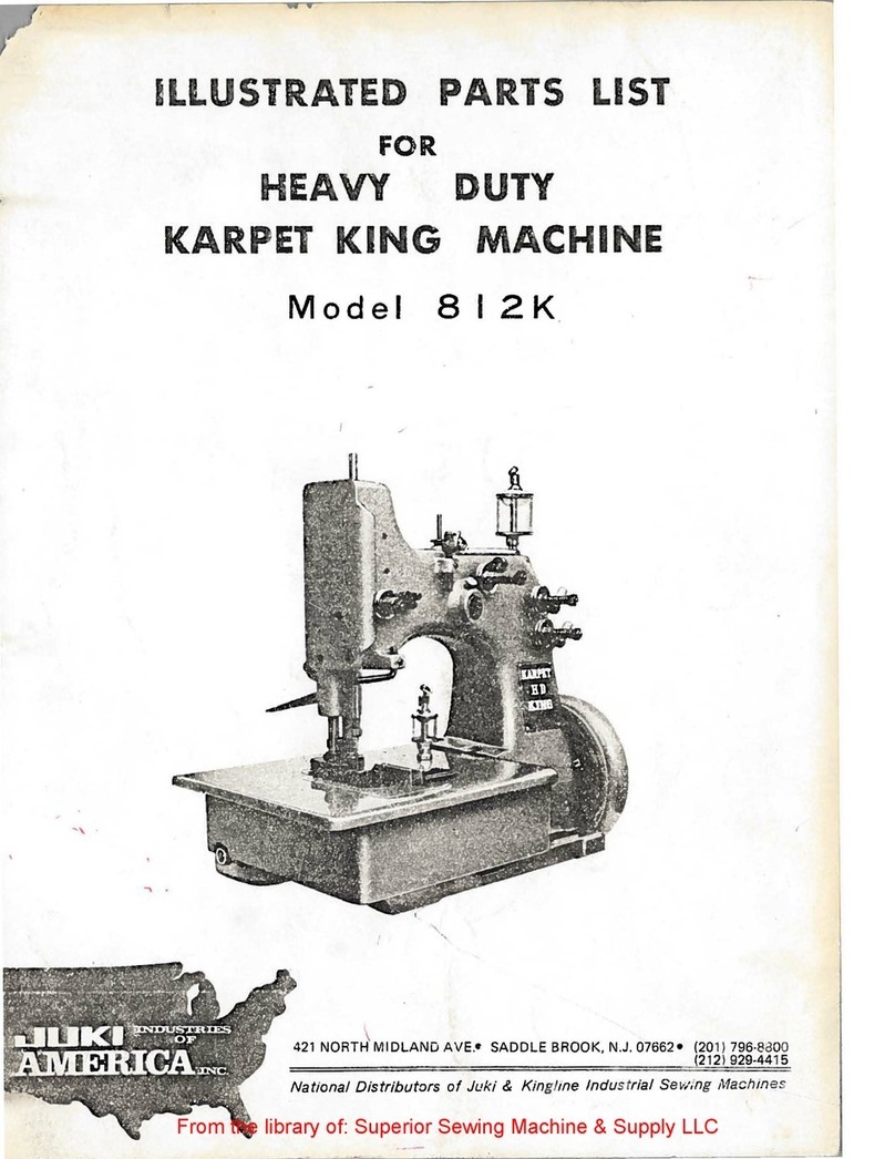 JUKI 812K Setup guide JUKI 812K Setup guide