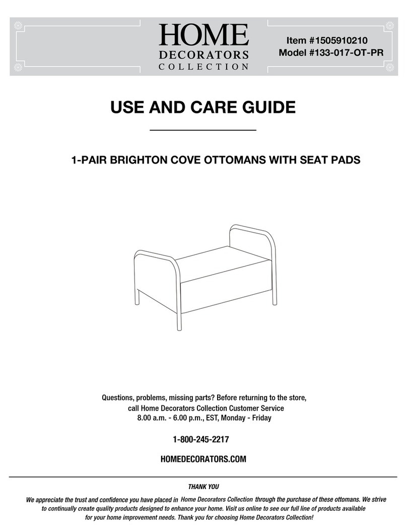 Home Decorators 133-017-OT-PR Use and care guide