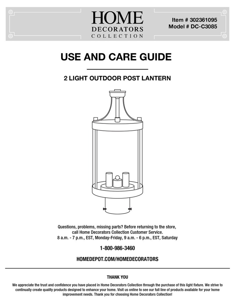Home Decorators DC-C308 Use and care guide