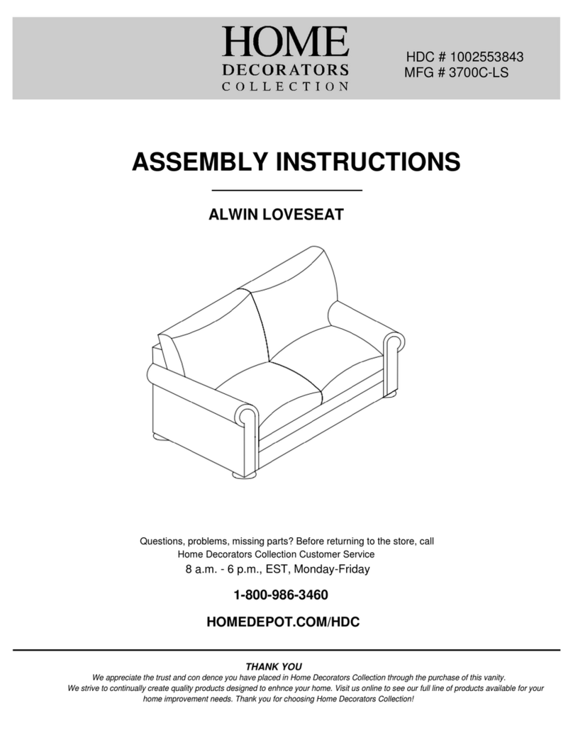 Home Decorators 3700C-LS Assembly instructions