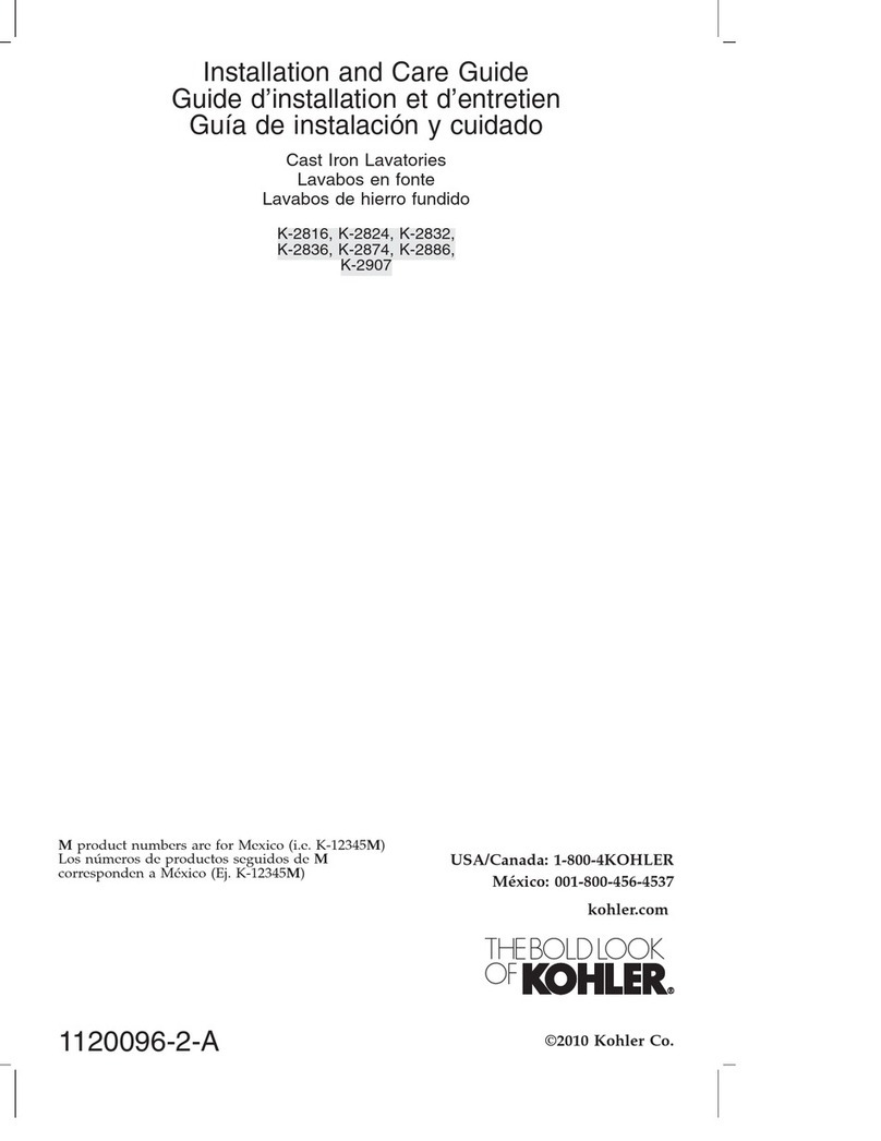 Kohler K-2816 Assembly instructions