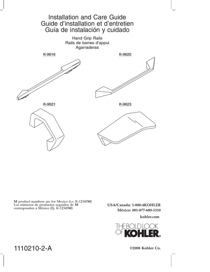 Kohler K-9616 Assembly instructions