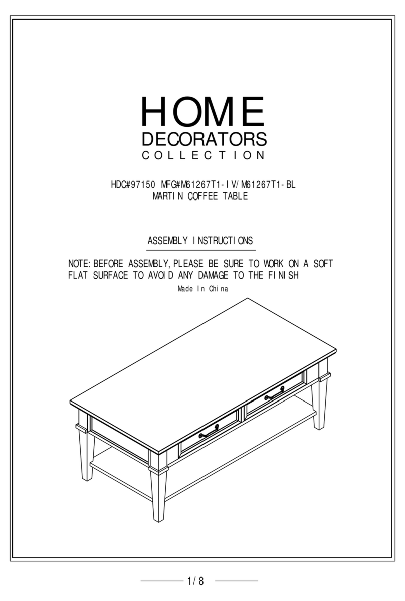 Home Decorators Collection M61267T1-IV Assembly instructions Home Decorators Collection M61267T1-IV Assembly instructions
