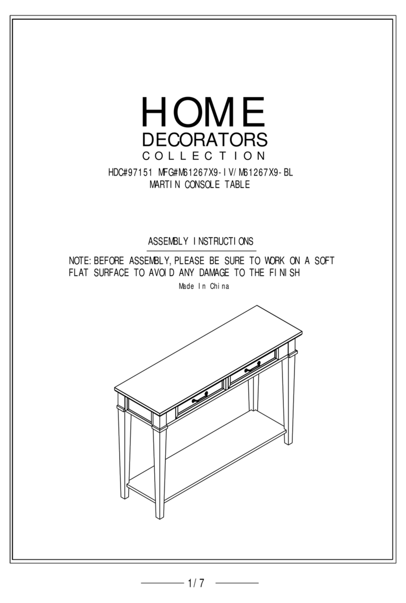 Home Decorators Collection M61267X9-BL Assembly instructions