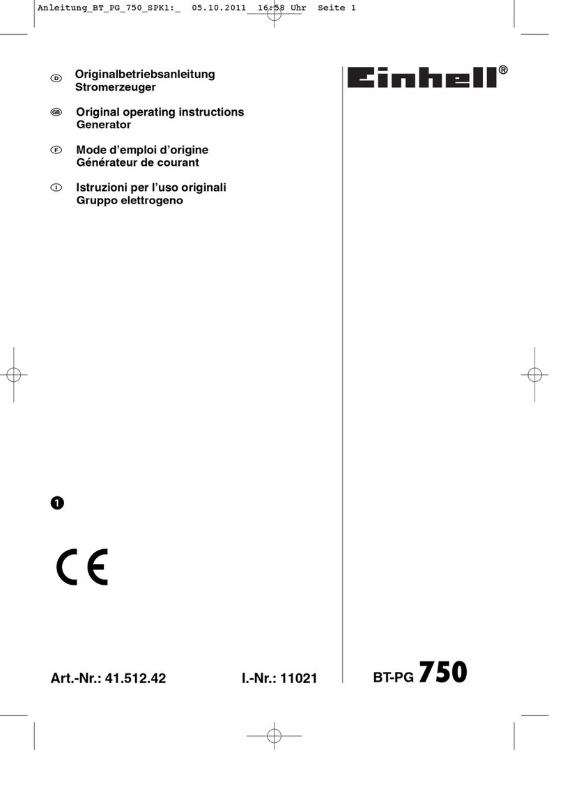 EINHELL BT-PG-750 User manual