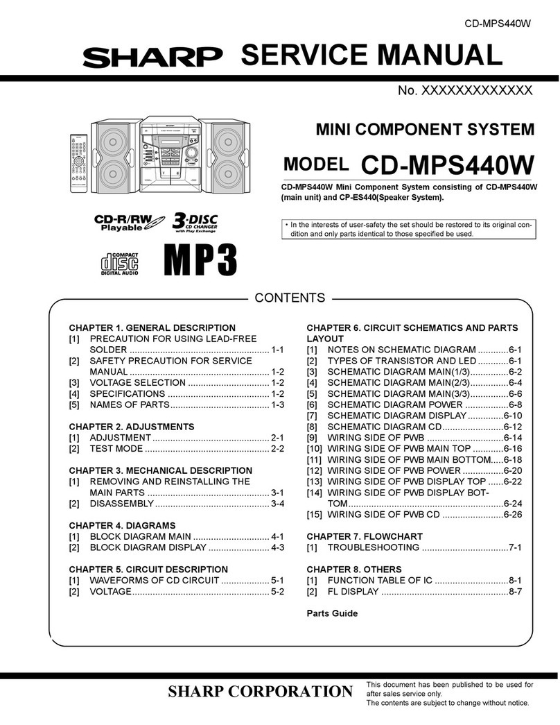 Sharp CD-MPS440W User manual