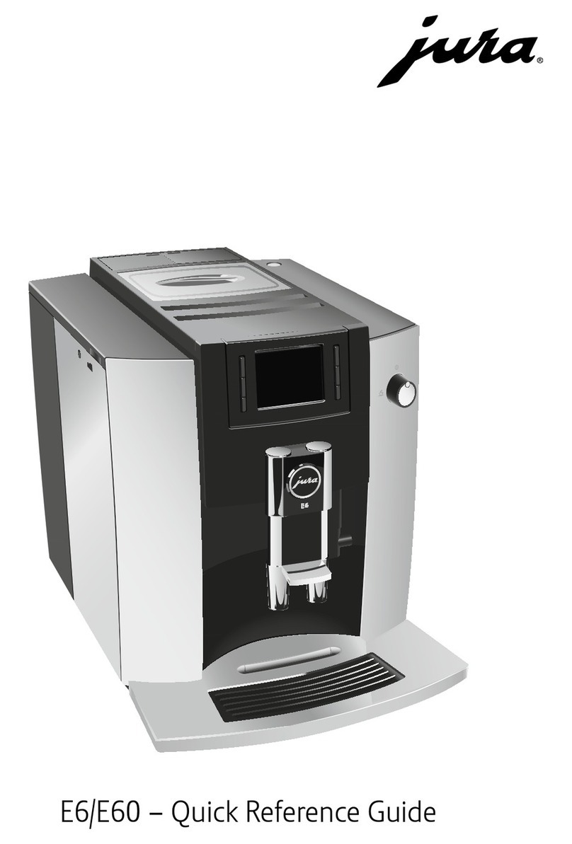 Jura E6 Quick reference guide