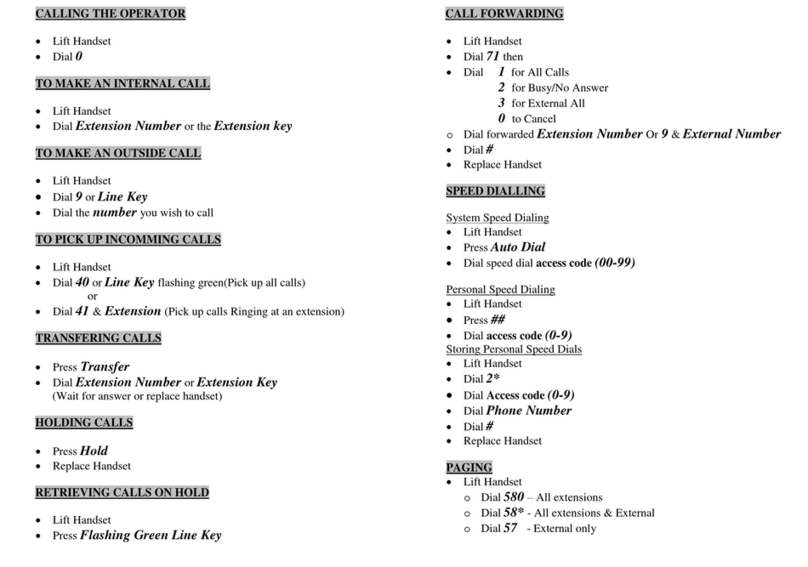 Panasonic KXTE Series Instruction manual