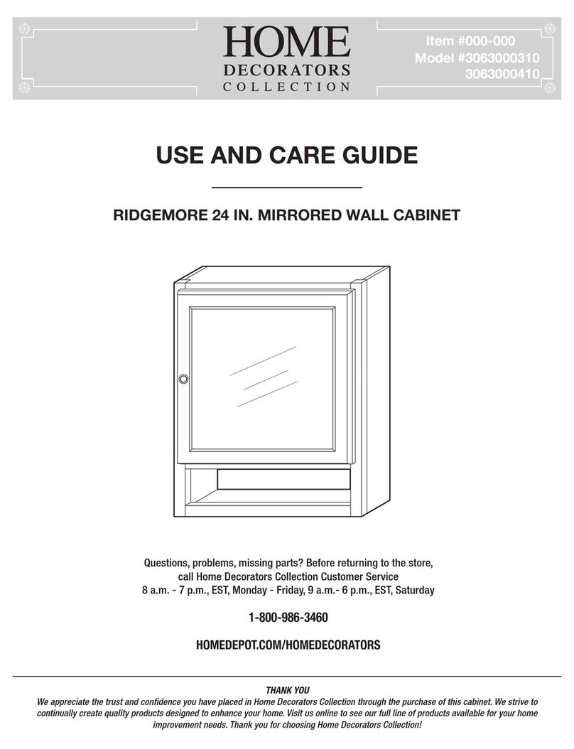 Home Decorators Collection 3063000310 Use and care guide Home Decorators Collection 3063000310 Use and care guide