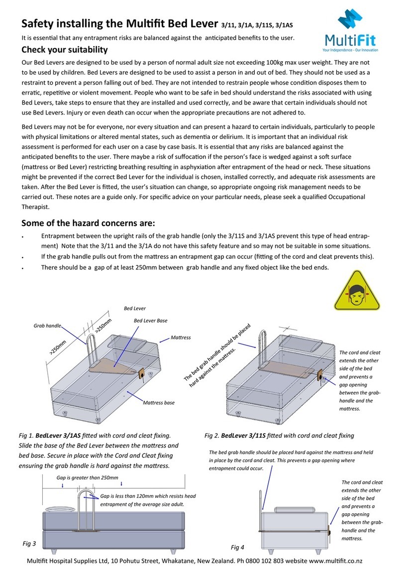 MULTIFIT Bed Lever 3/1A Safety installing MULTIFIT Bed Lever 3/1A Safety installing