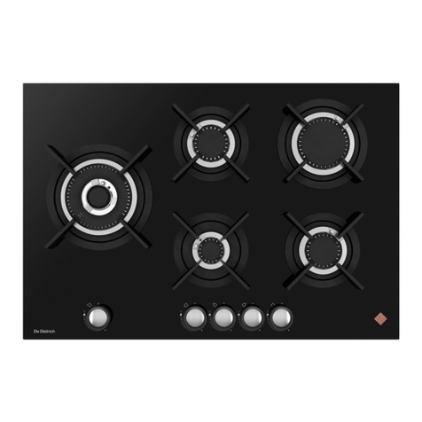 DeDietrich DPG7750B Guide for installation and use