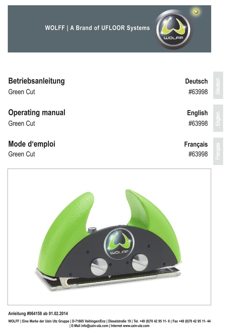 WOLFF Green Cut operating manual