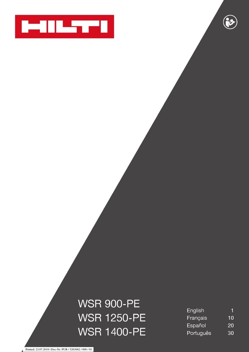 Hilti WSR 900-PE User manual