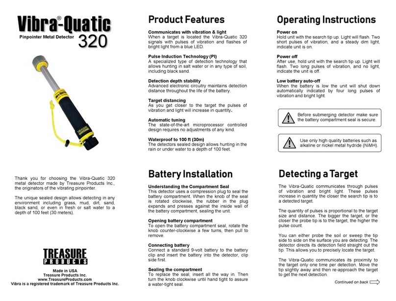 Treasure Cove Vibra-Quatic 320 manual