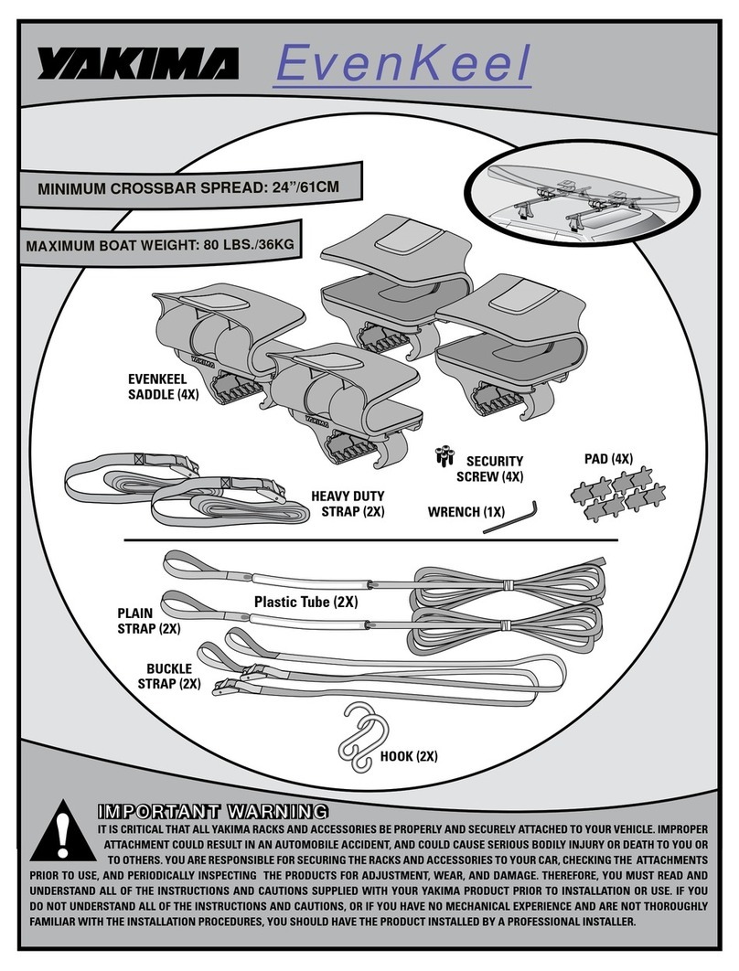 Yakima EvenKeel User manual Yakima EvenKeel User manual