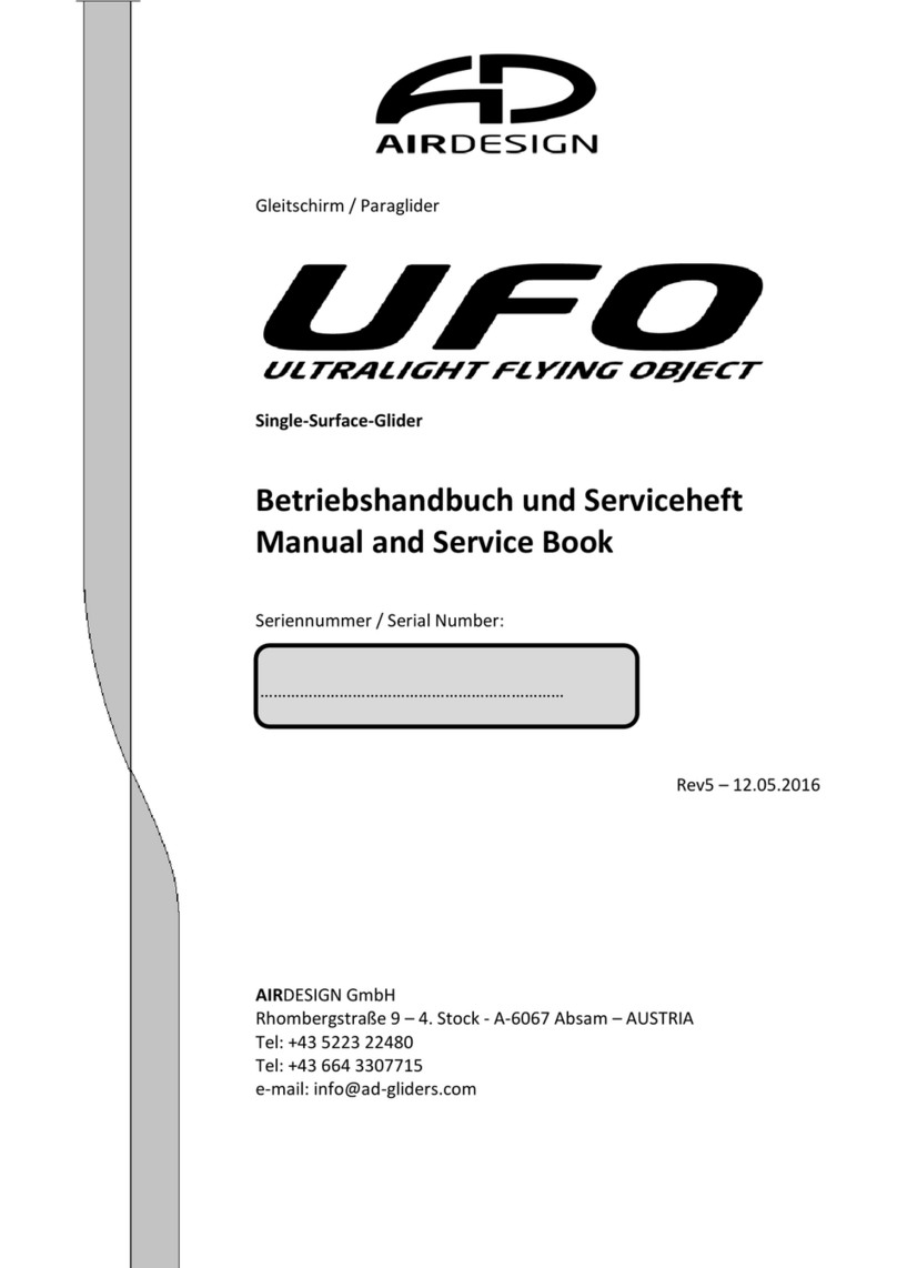 Air Design Ultralight Flying Object Series Manual and service book Air Design Ultralight Flying Object Series Manual and service book