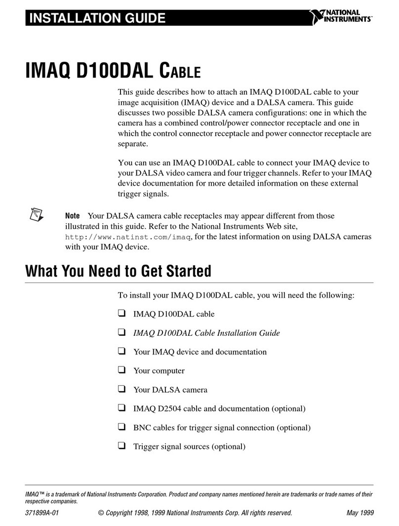 National Instruments IMAQ D100DAL User manual National Instruments IMAQ D100DAL User manual