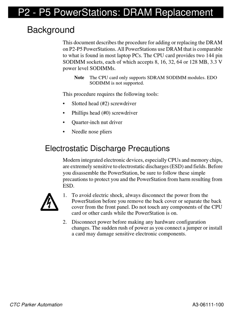 CTC Union P2 PowerStation Parts list manual