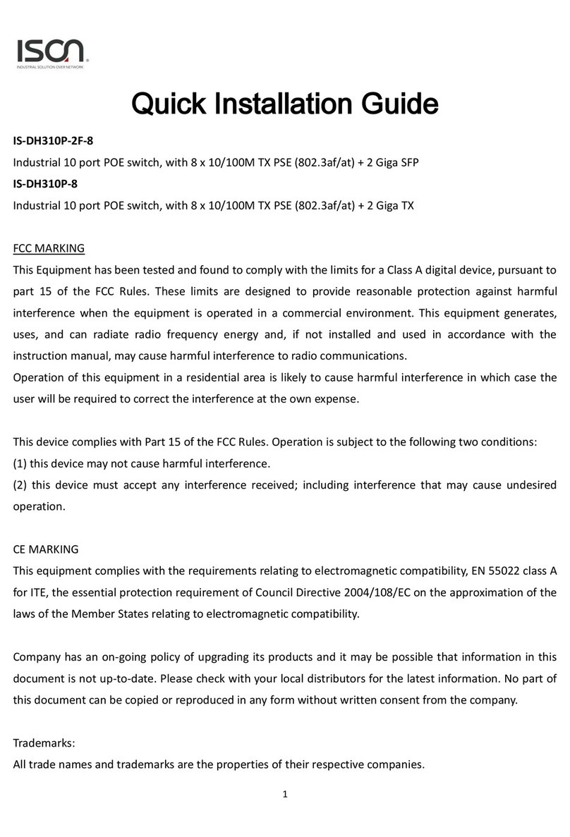 ISON IS-DH310P-2F-8 User manual