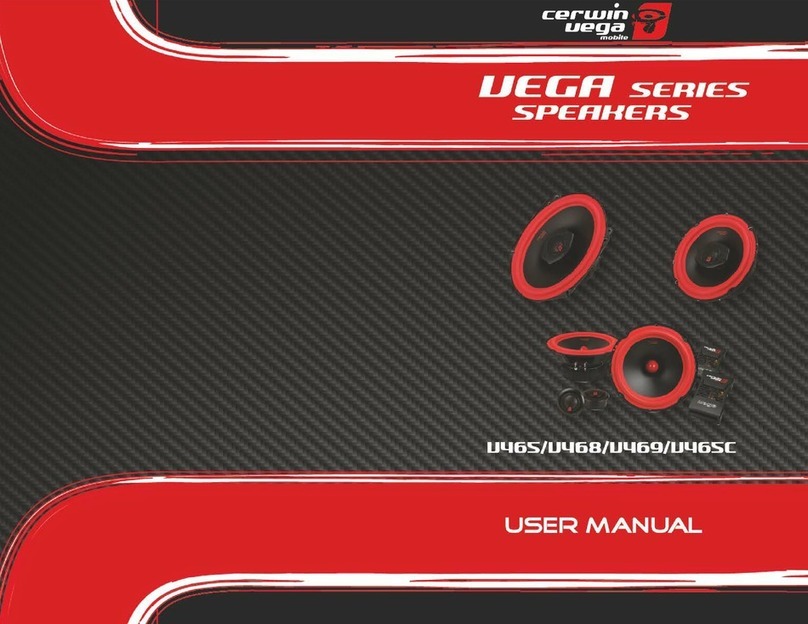 Cerwin-Vega Vega Series user manual