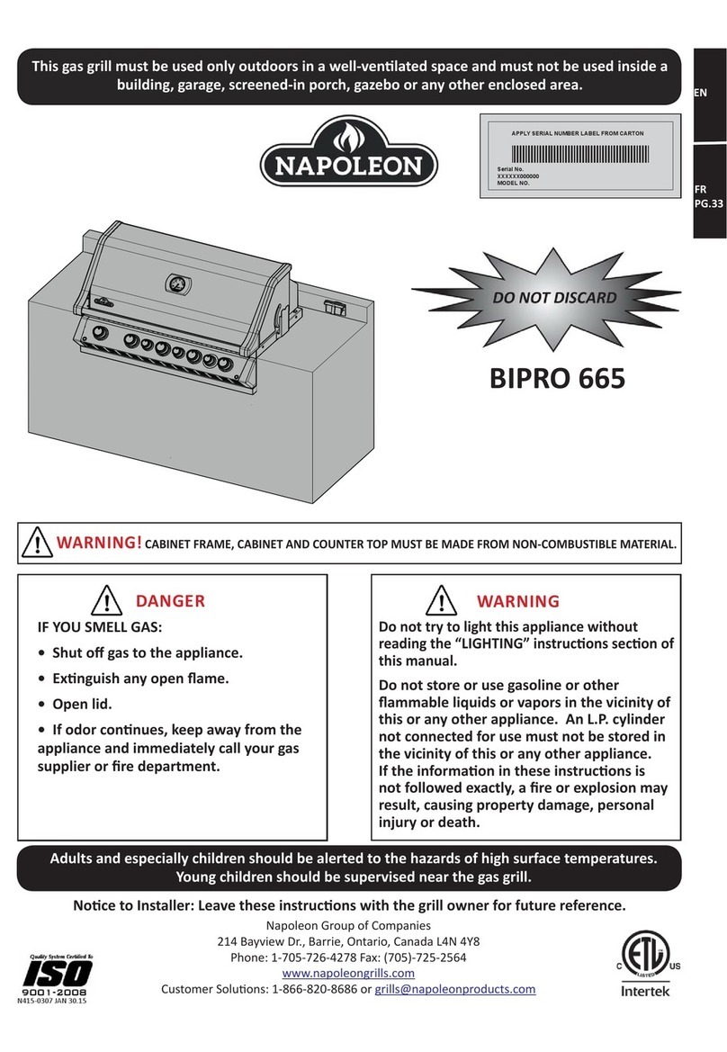 Napoleon BIPRO 665 User manual