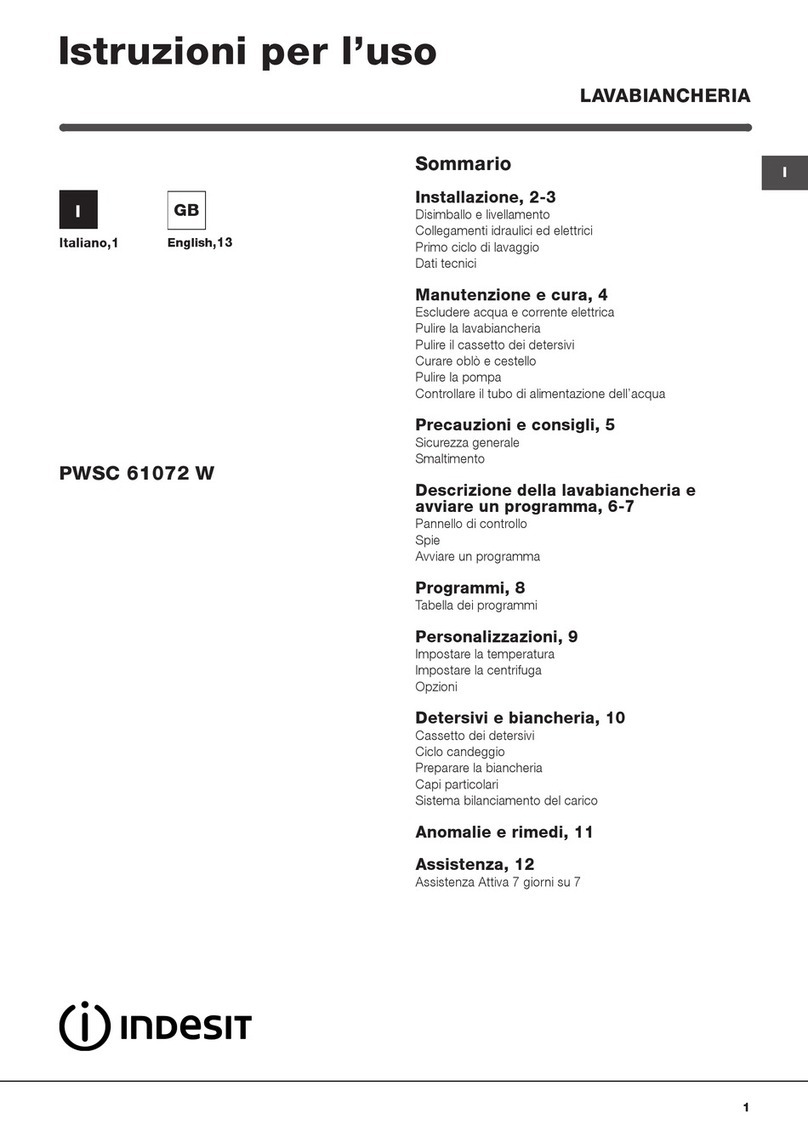Indesit PWSC 61072 W User manual