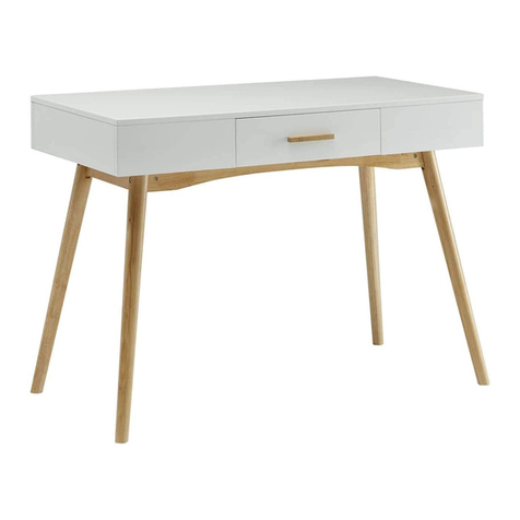 convenience concepts Oslo 1 Drawer Desk User manual
