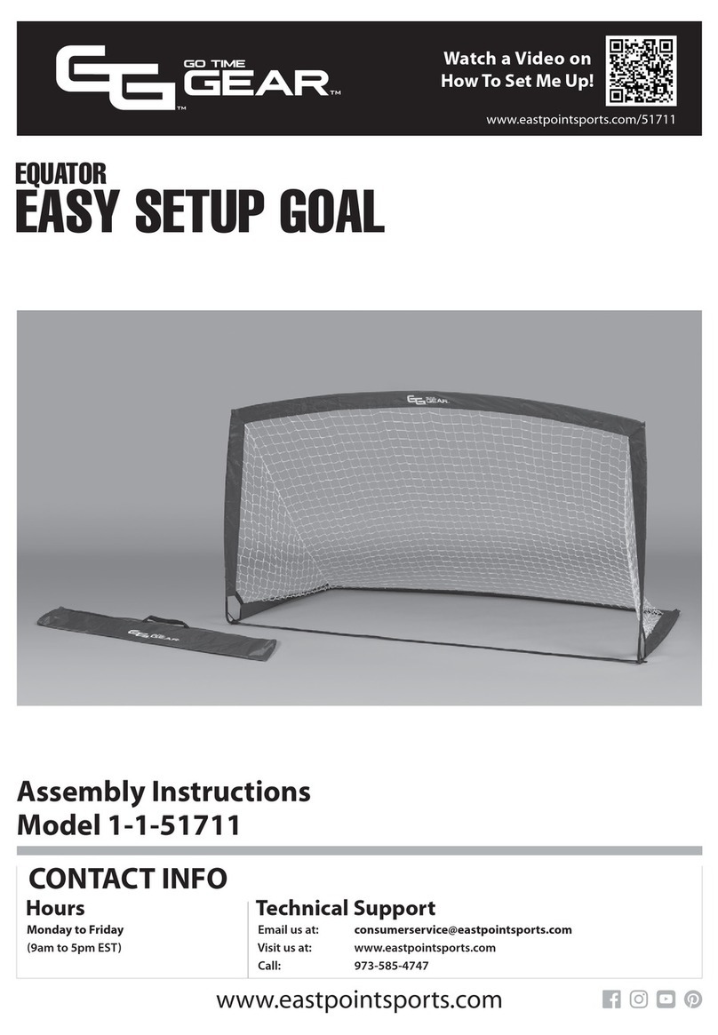 EastPoint Sports Go Time Gear Equator 1-1-51711 Assembly instructions