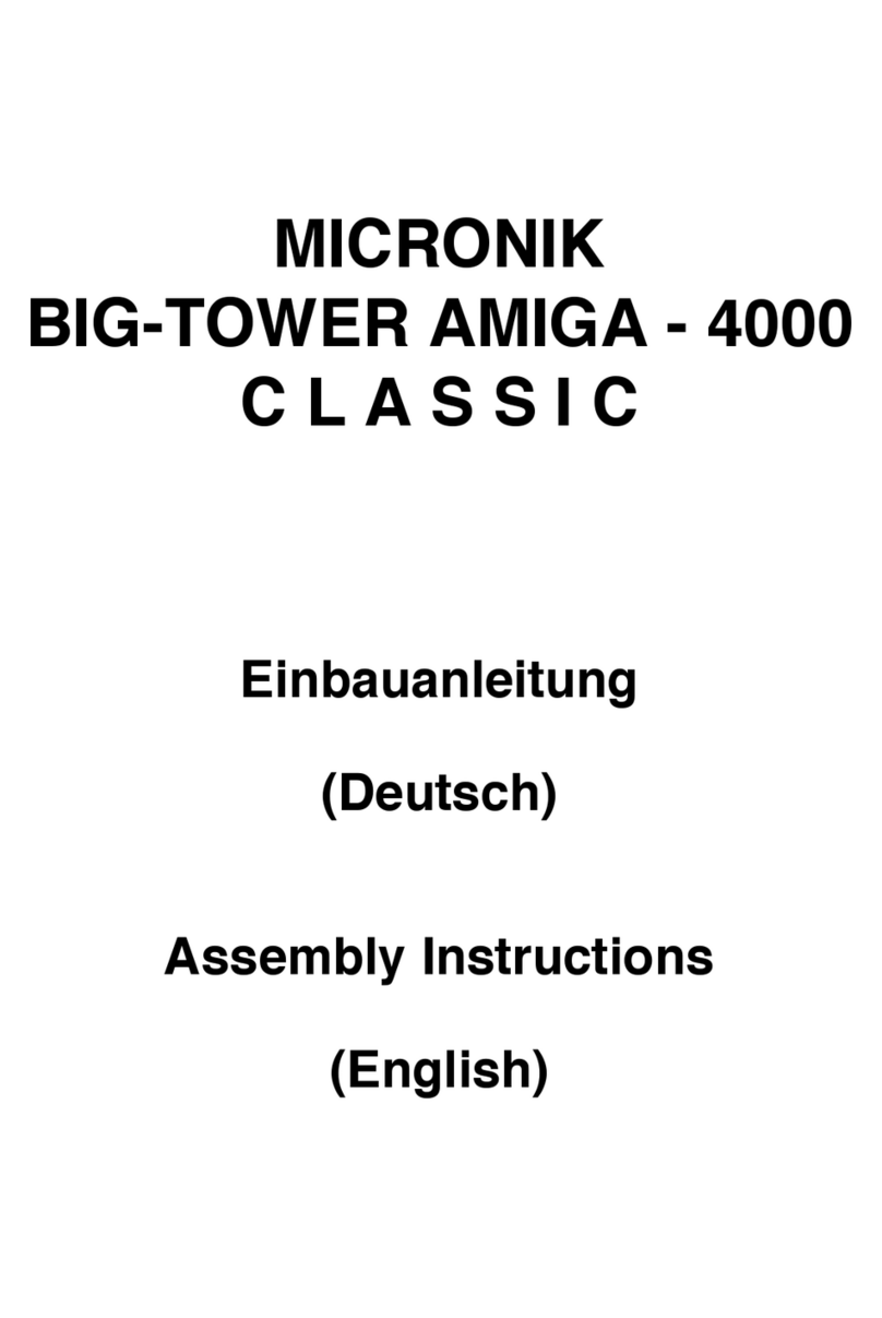 Micronik Big Tower Amiga 4000 Classic Assembly instructions Micronik Big Tower Amiga 4000 Classic Assembly instructions