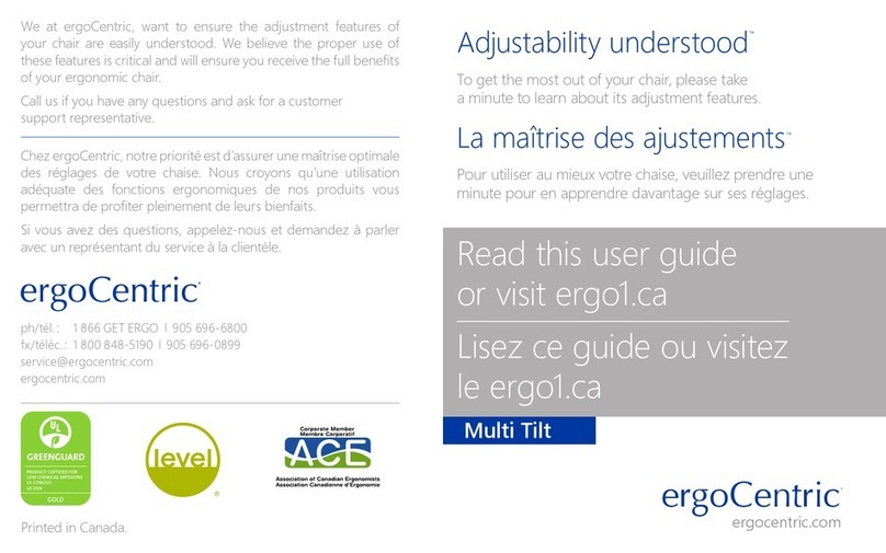 ErgoCentric Multi Tilt user guide