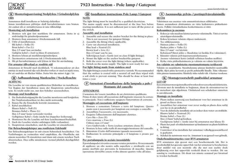 Konstsmide 7923 User manual