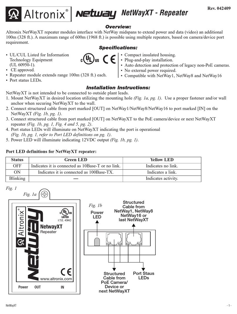 Altronix NetWayXT manual