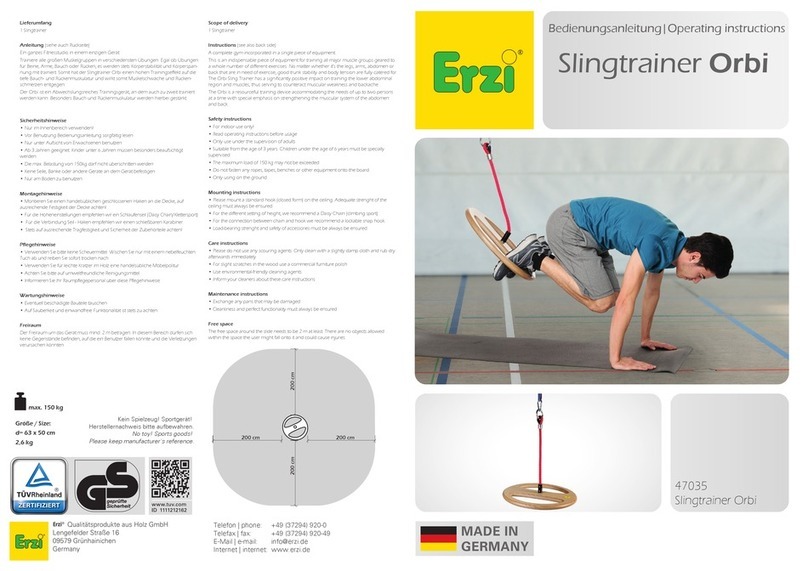 Erzi Orbi 47035 operating instructions