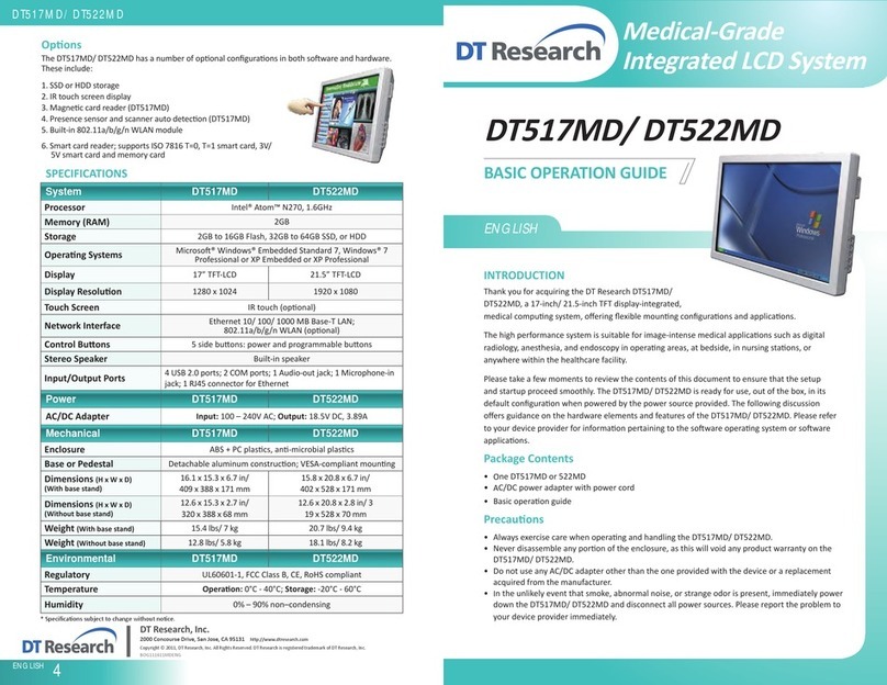 DT Research DT517MD Basic operation guide