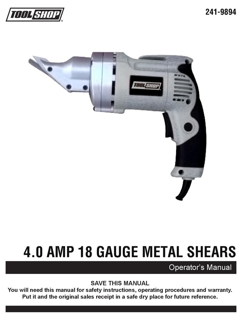 Toolshop 241-9894 Operator's manual