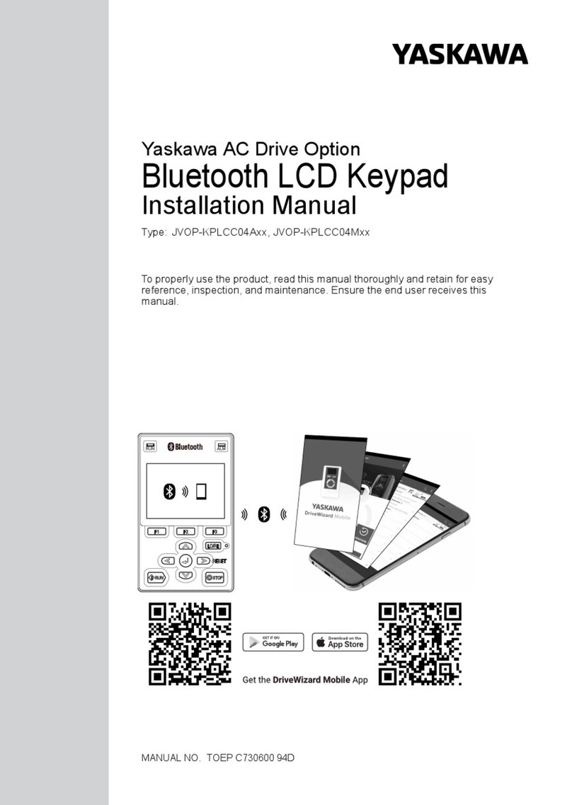 YASKAWA JVOP-KPLCC04A Series User manual
