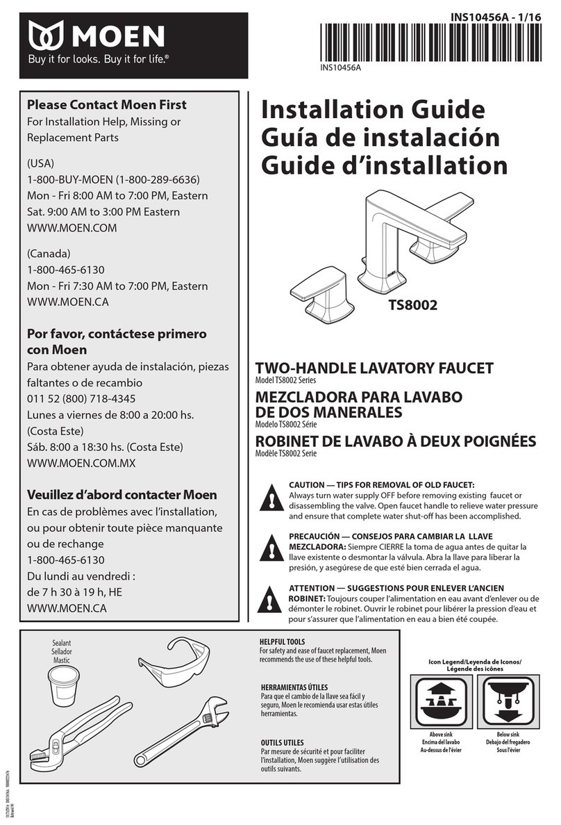 Moen TS8002 Series User manual