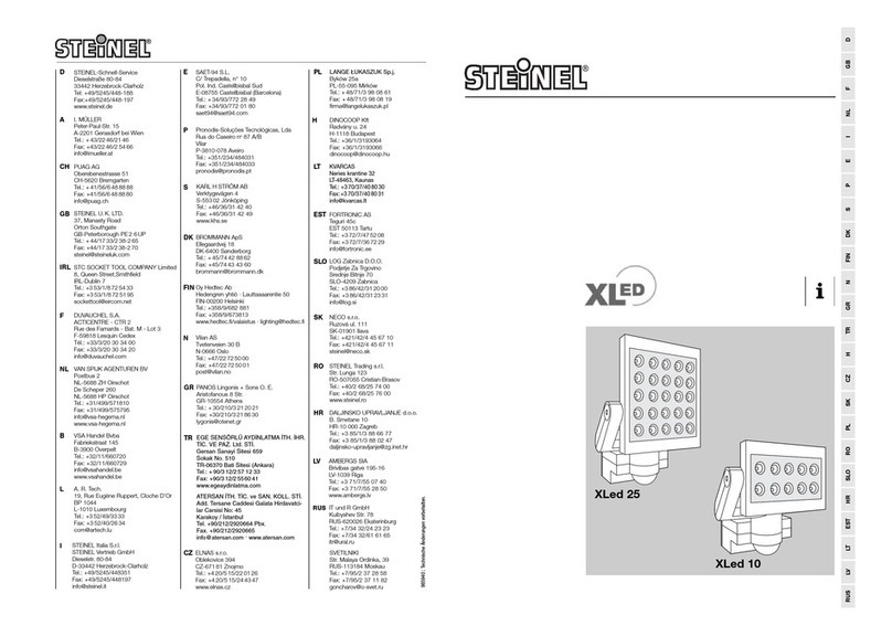 STEINEL XLed 25 installation instructions