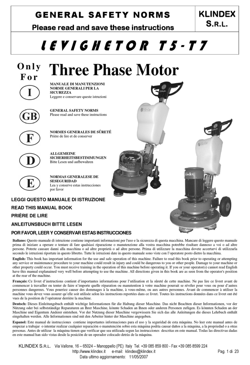 KLINDEX Levighetor T5 manual